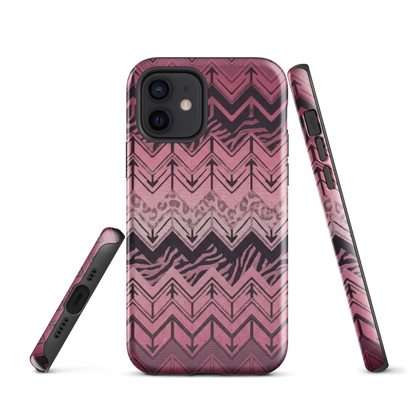 Pink Chevron Zebra & Leopard Print Tough Case for iPhone®