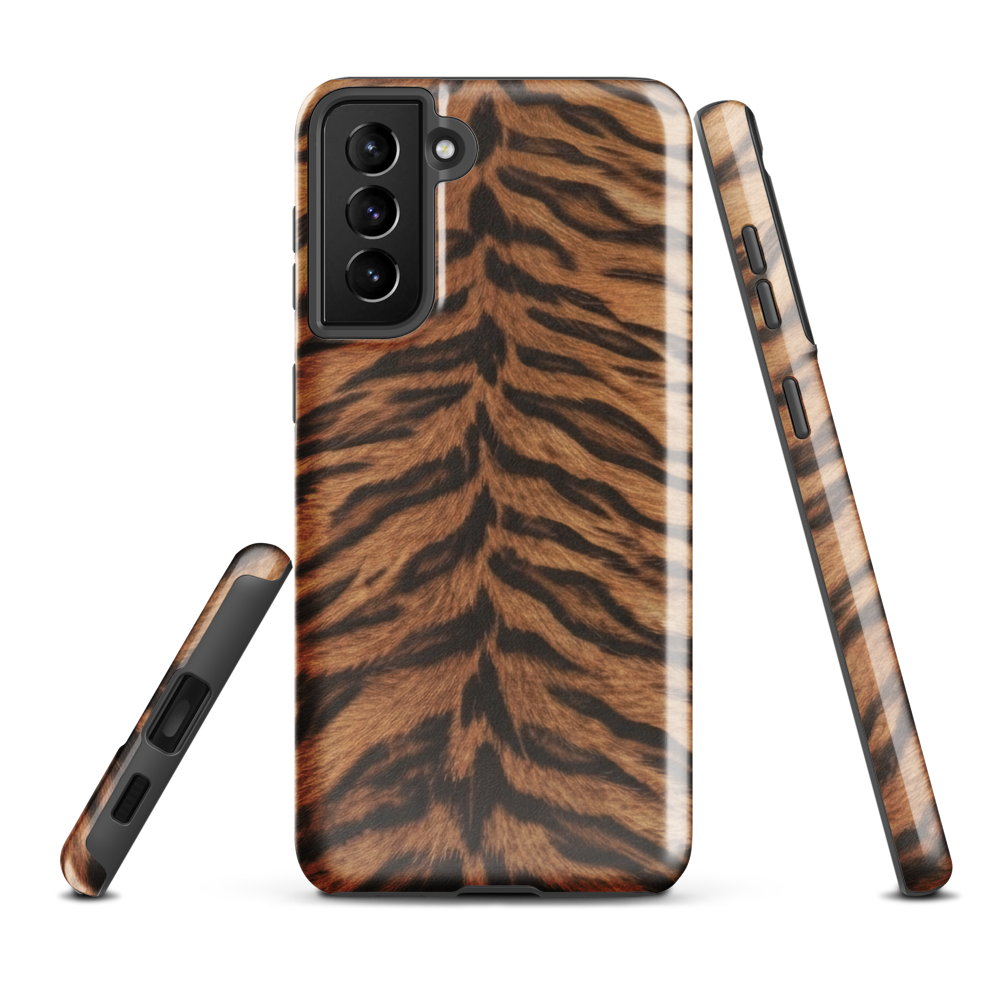 Tiger Print Tough Case for Samsung