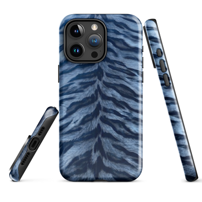 Blue Tiger Print Tough Case for iPhone®