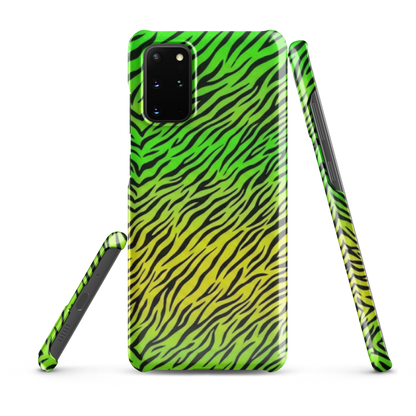 Green & Yellow  Zebra Print Snap Case for Samsung