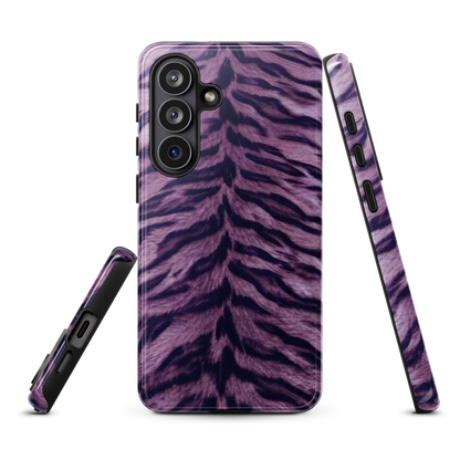 Purple Tiger Print Tough Case for Samsung