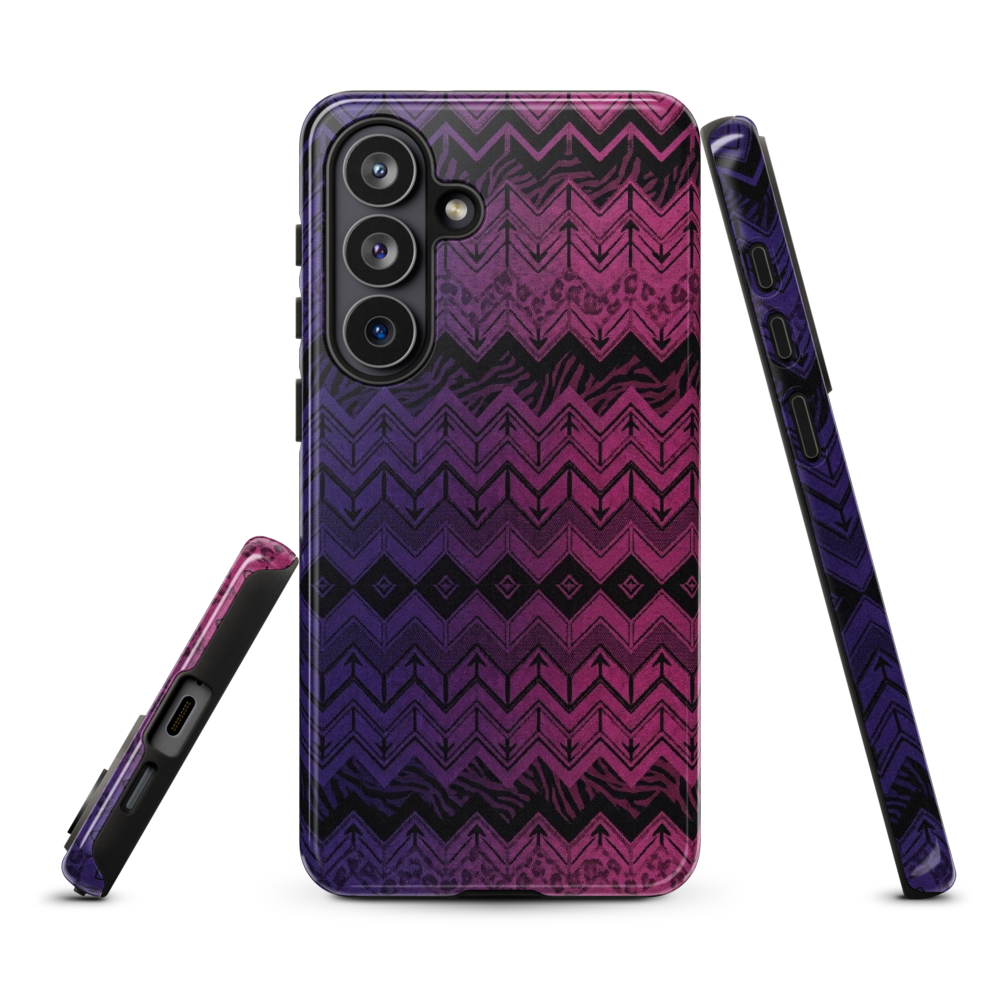 Purple & Pink Chevron Classic Pattern Tough Case for Samsung