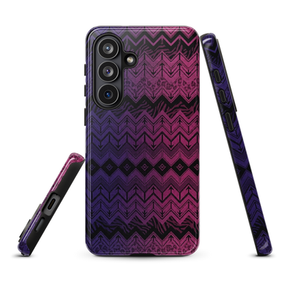 Purple & Pink Chevron Classic Pattern Tough Case for Samsung