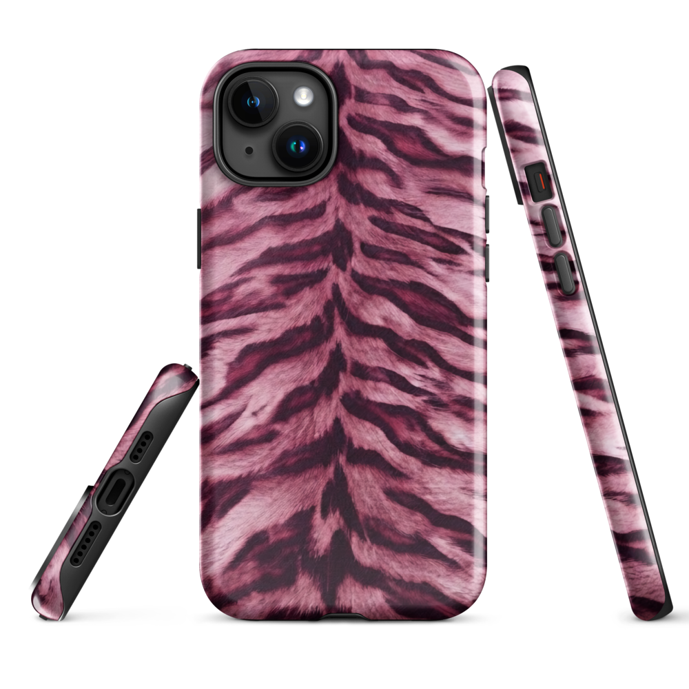 Pink Tiger Print Tough Case for iPhone®