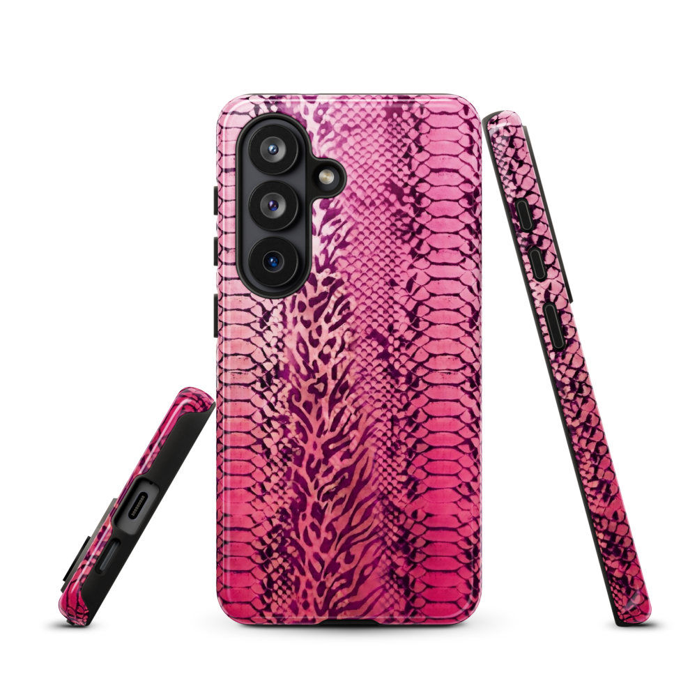 Pink Snake Skin & Leopard Print Tough Case for Samsung