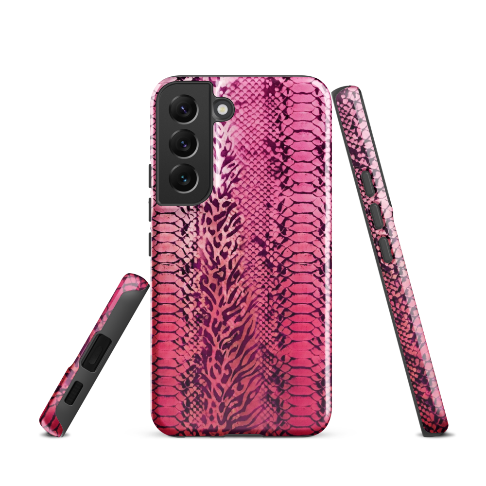 Pink Snake Skin & Leopard Print Tough Case for Samsung