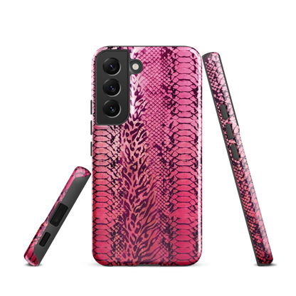 Pink Snake Skin & Leopard Print Tough Case for Samsung