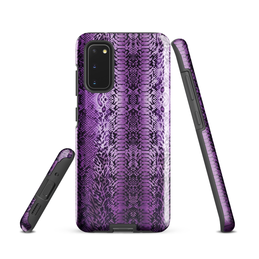 Purple Snake Skin Tough Case for Samsung