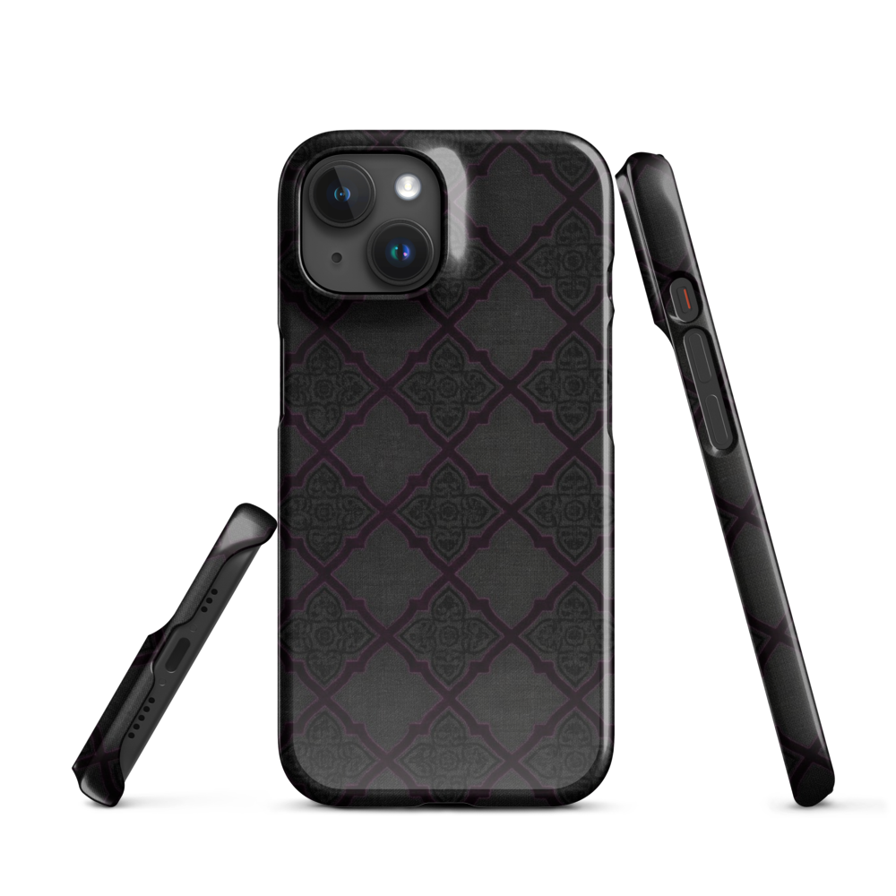 Black and Purple Whimsy Mall Goth Snap Case for iPhone
