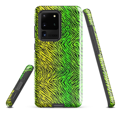 Green & Yellow  Zebra Print Tough Case for Samsung