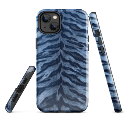 Blue Tiger Print Tough Case for iPhone®