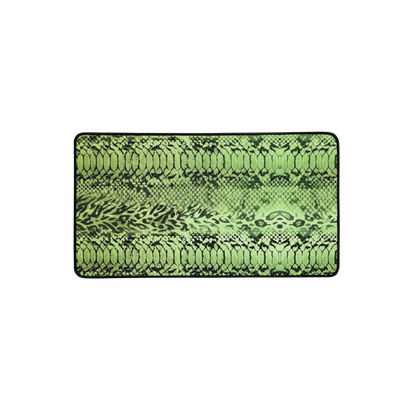 Green Snake Skin & Leopard Print Desk Mat
