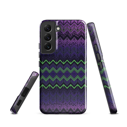 Halloween Chevron Purple & Green Edition Tough Case for Samsung