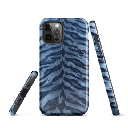 Blue Tiger Print Tough Case for iPhone®