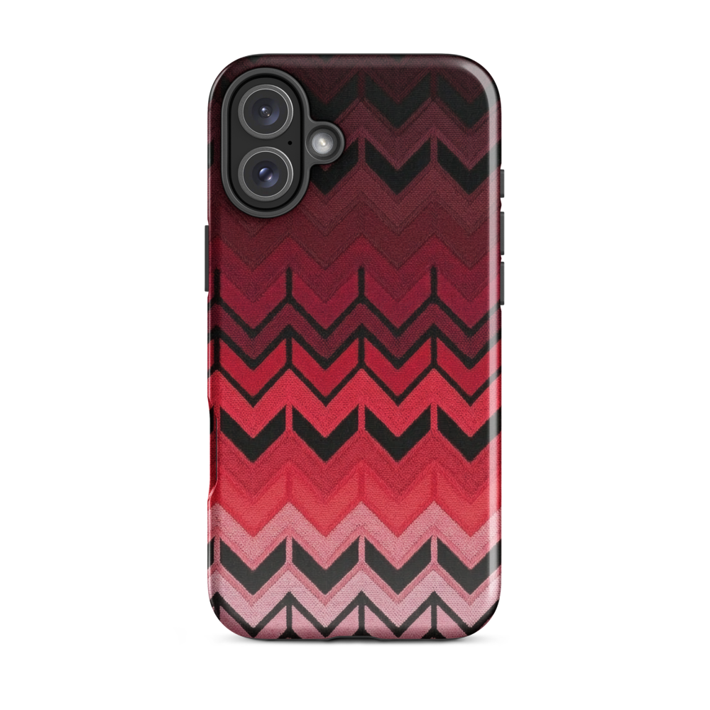 Red Chevron Tough Case for iPhone®