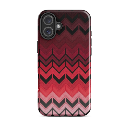Red Chevron Tough Case for iPhone®