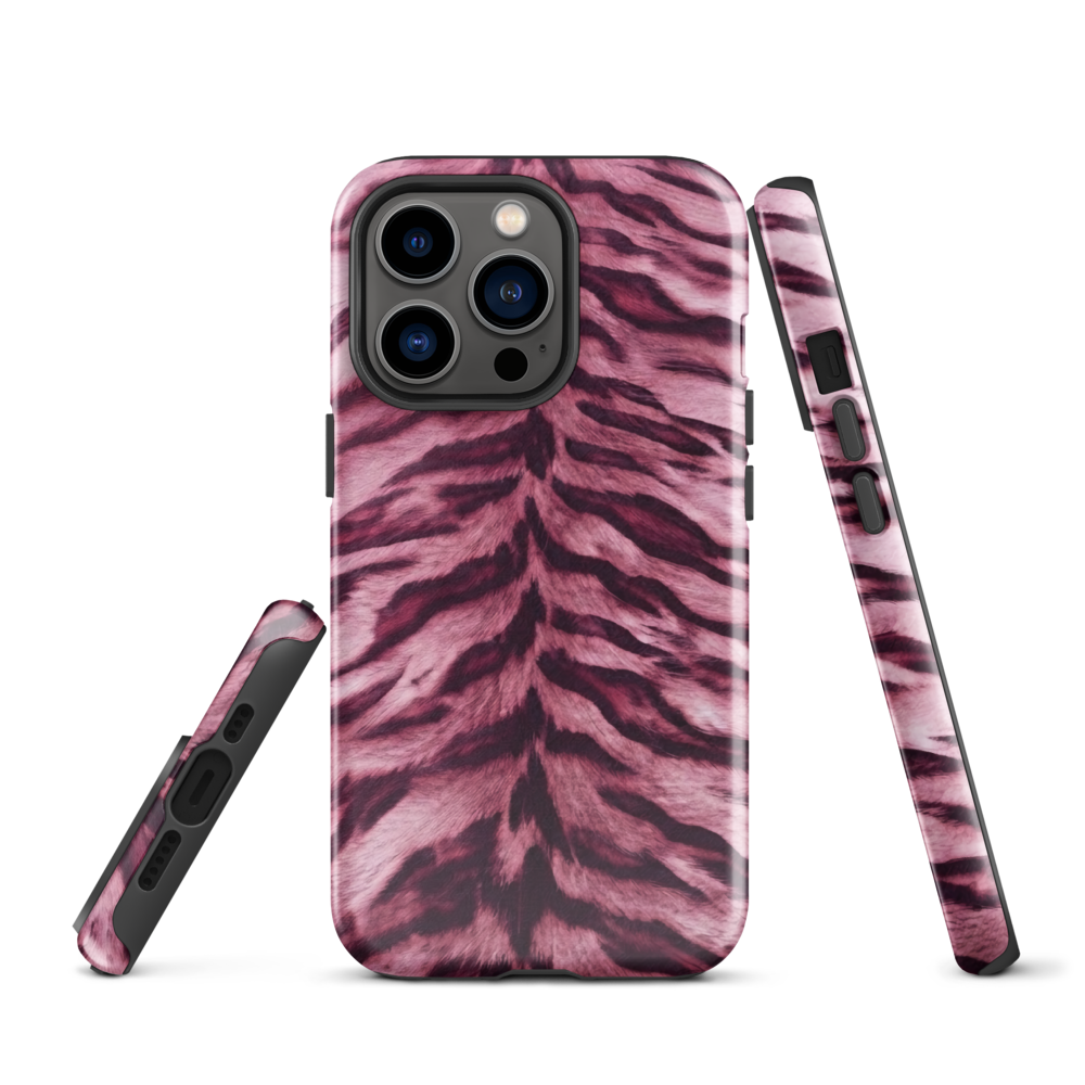 Pink Tiger Print Tough Case for iPhone®