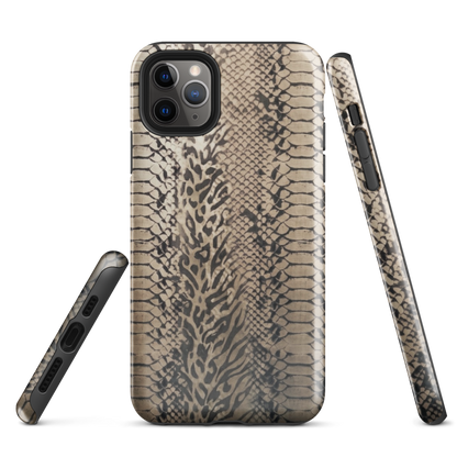 Neutral Snake Skin Tough Case for iPhone®