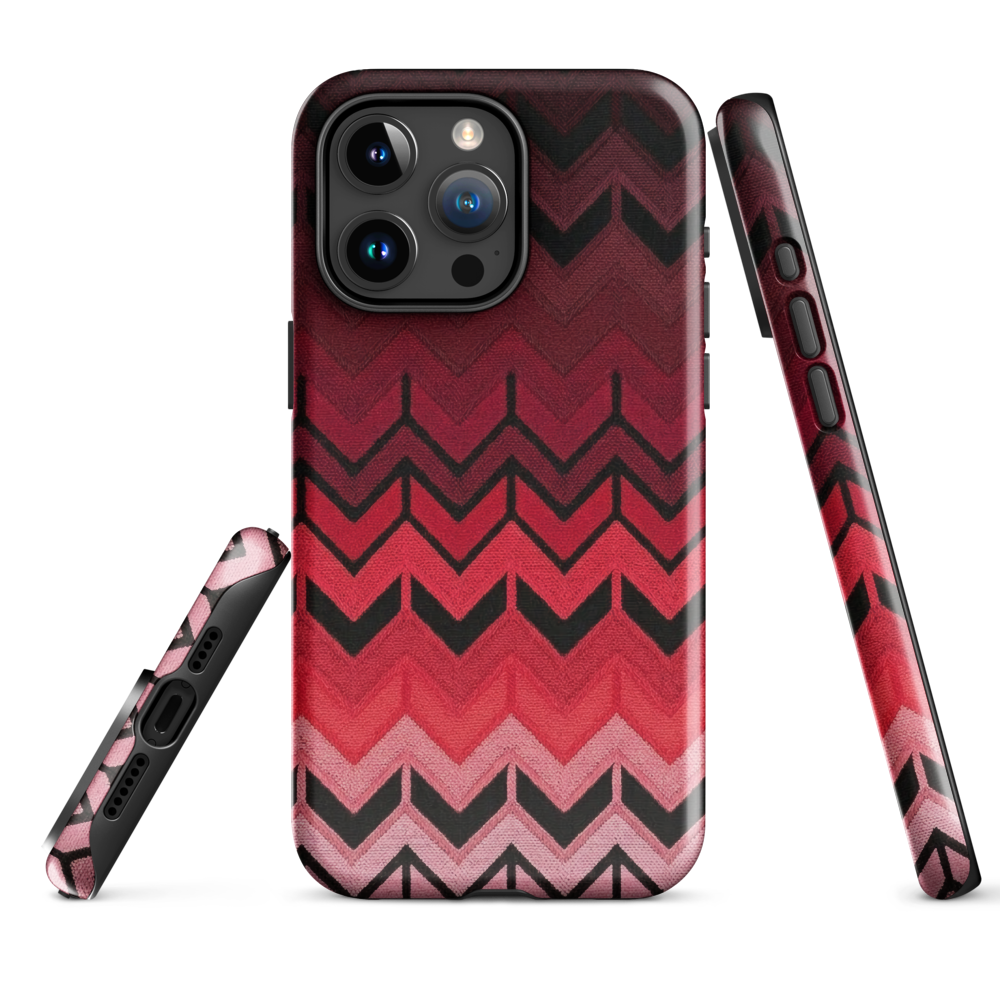 Red Chevron Tough Case for iPhone®
