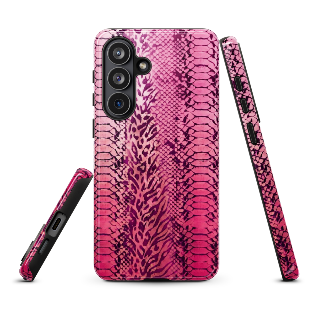 Pink Snake Skin & Leopard Print Tough Case for Samsung