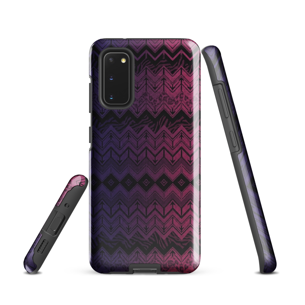 Purple & Pink Chevron Classic Pattern Tough Case for Samsung