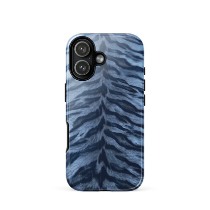 Blue Tiger Print Tough Case for iPhone®