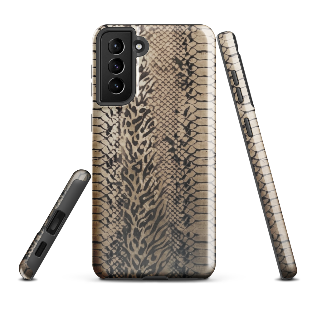 Neutral Snake Skin Tough Case for Samsung