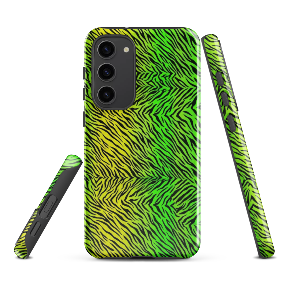 Green & Yellow  Zebra Print Tough Case for Samsung