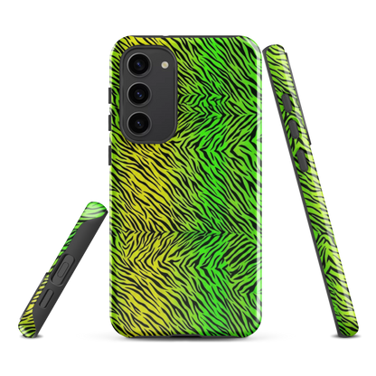 Green & Yellow  Zebra Print Tough Case for Samsung