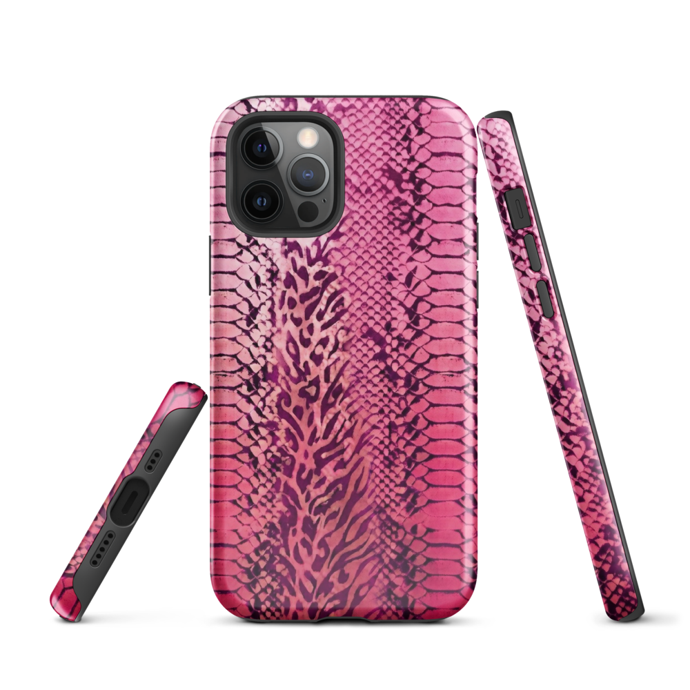 Pink Leopard Print and Snake Skin Tough Case for iPhone®