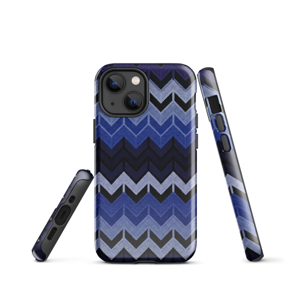 Blue Chevron Tough Case for iPhone®