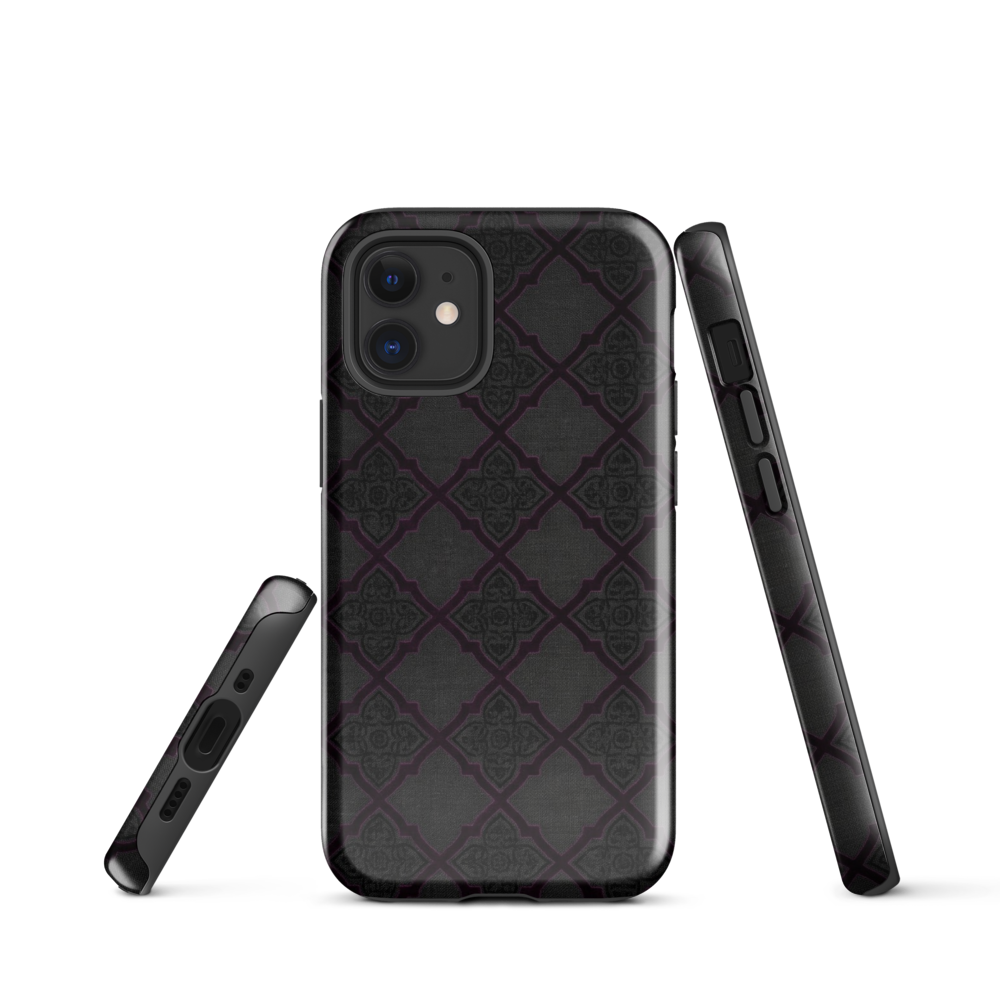 Black and Purple Whimsy Mall Goth Tough Case for iPhone®