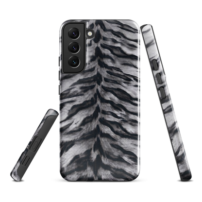 Gray Tiger Print Tough Case for Samsung