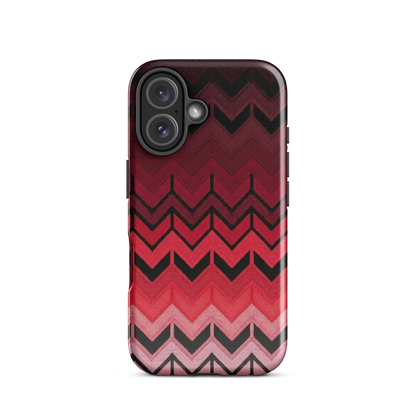 Red Chevron Tough Case for iPhone®