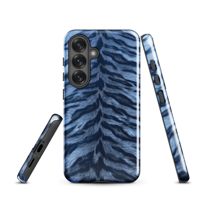 Blue Tiger Print Tough Case for Samsung