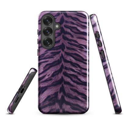Purple Tiger Print Tough Case for Samsung