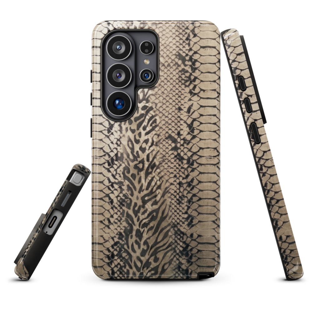 Neutral Snake Skin Tough Case for Samsung