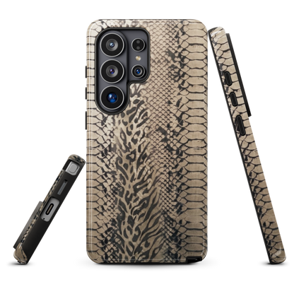 Neutral Snake Skin Tough Case for Samsung