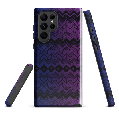 Purple & Blue Chevron Classic Tough Case for Samsung