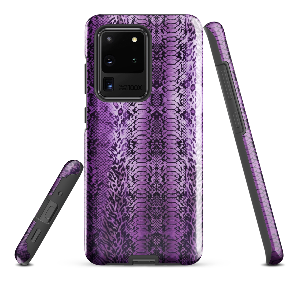 Purple Snake Skin Tough Case for Samsung