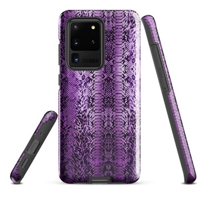 Purple Snake Skin Tough Case for Samsung