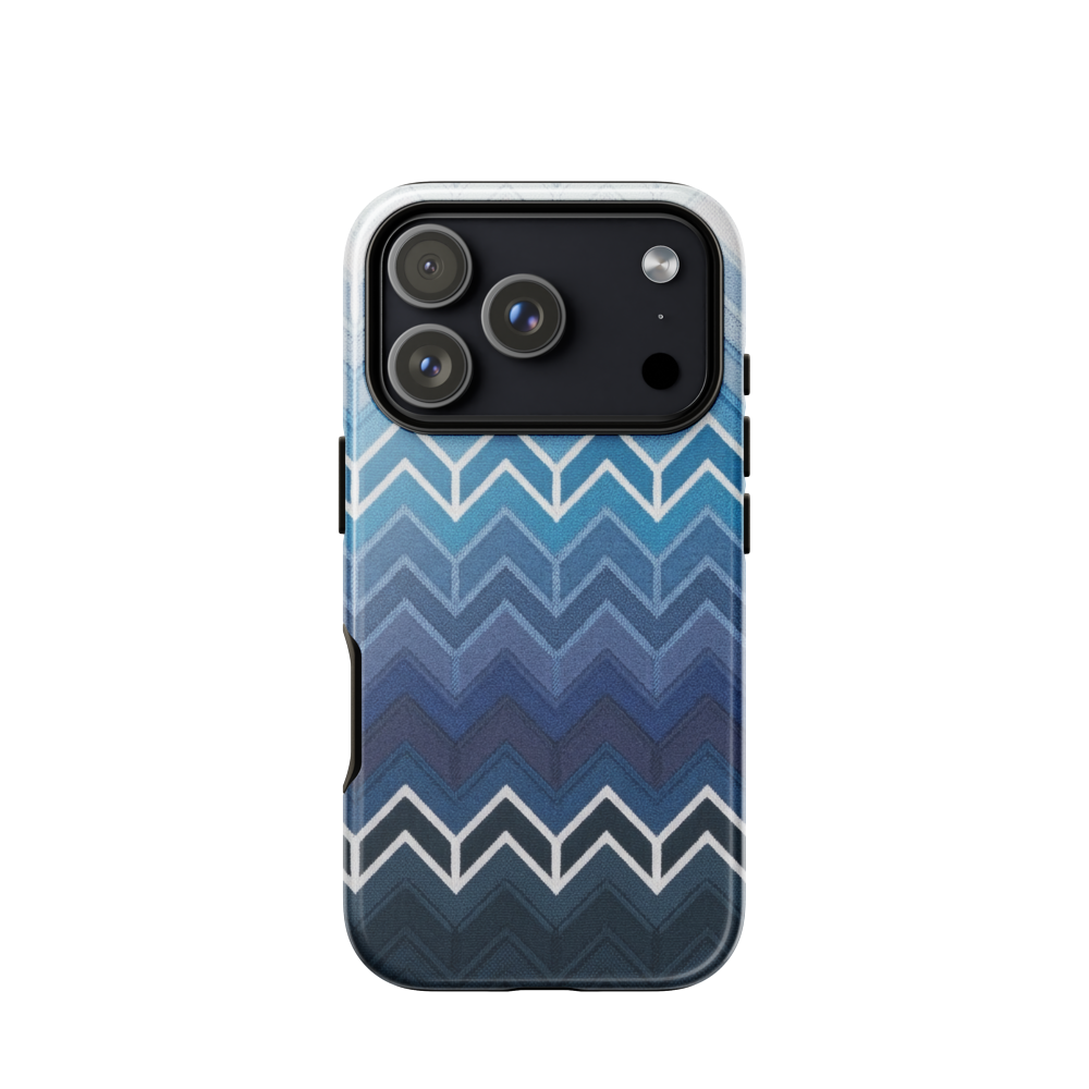 Blue Chevron Classic Tough Case for iPhone®