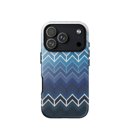Blue Chevron Classic Tough Case for iPhone®