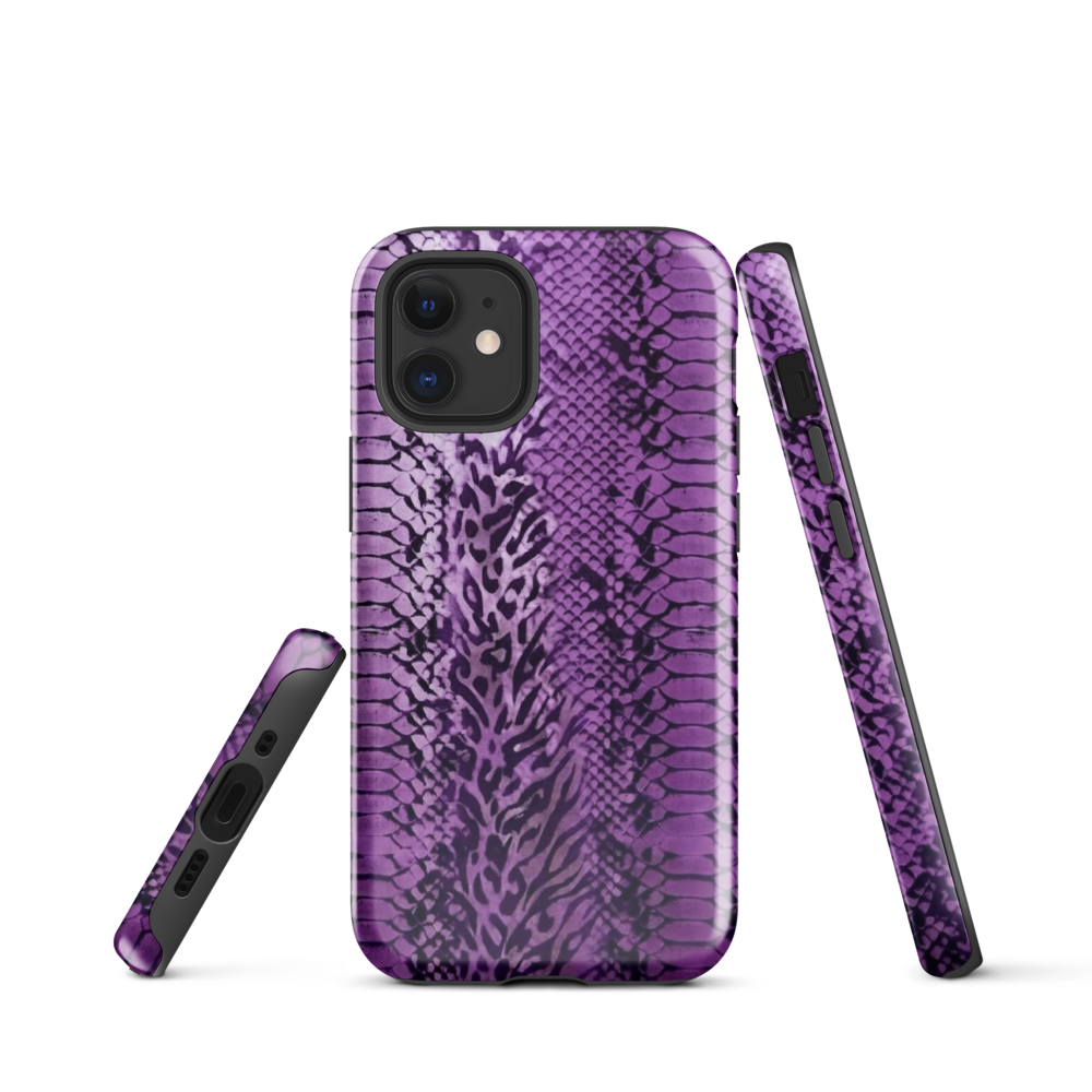Purple Snake Skin Tough Case for iPhone®