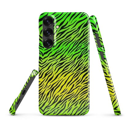 Green & Yellow  Zebra Print Snap Case for Samsung