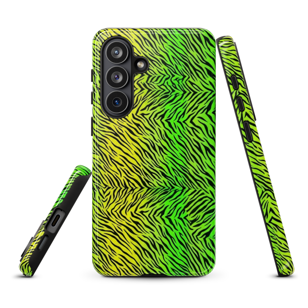 Green & Yellow  Zebra Print Tough Case for Samsung