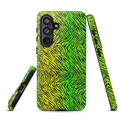 Green & Yellow  Zebra Print Tough Case for Samsung