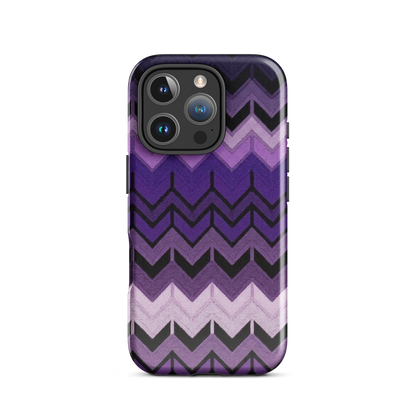 Purple Chevron Tough Case for iPhone®