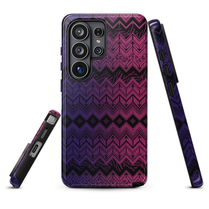 Purple & Pink Chevron Classic Pattern Tough Case for Samsung