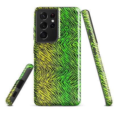 Green & Yellow  Zebra Print Tough Case for Samsung